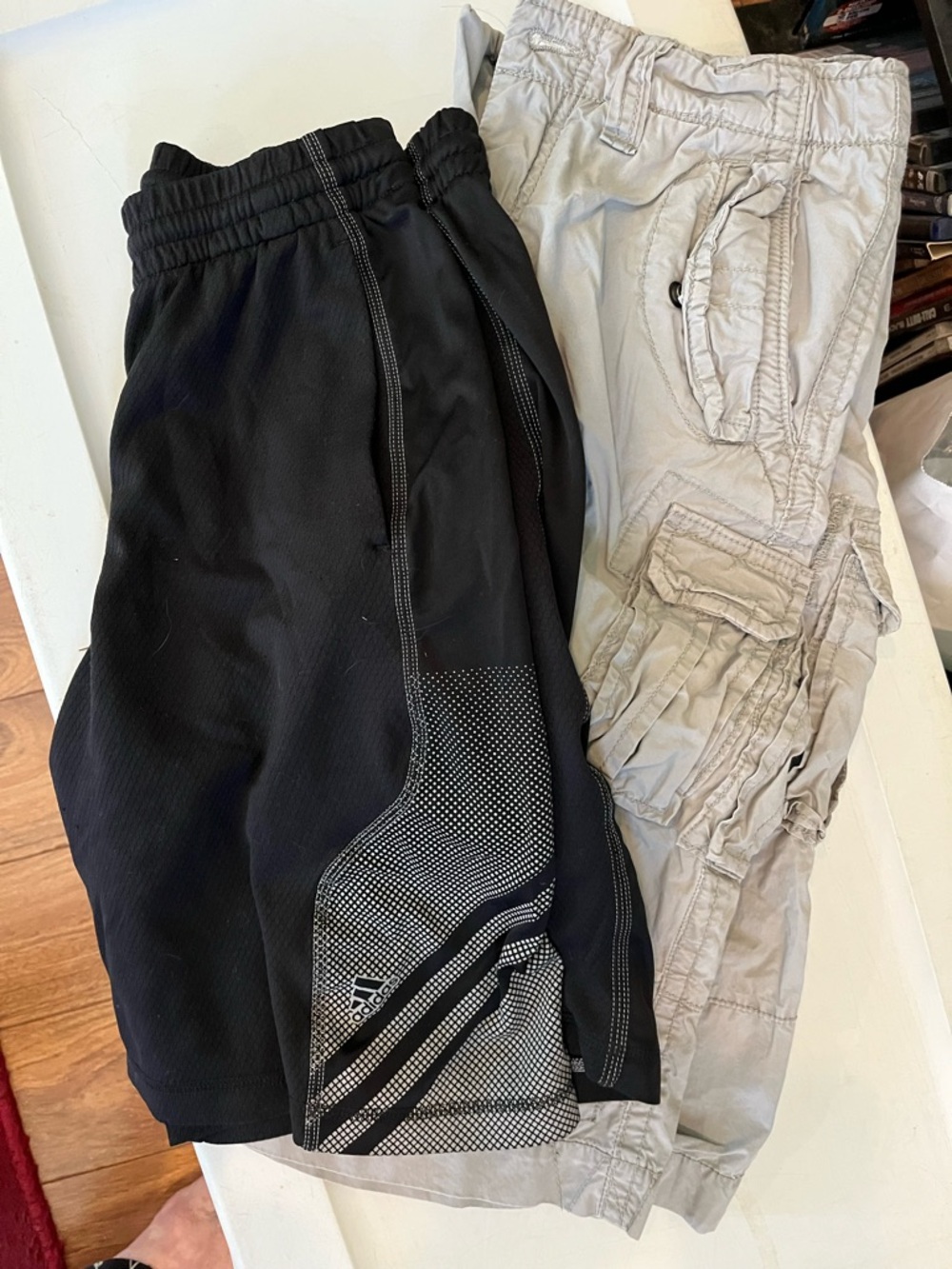 Adidas Black and Light Gray Gap Cargo Shorts  lot bundle boy size  14